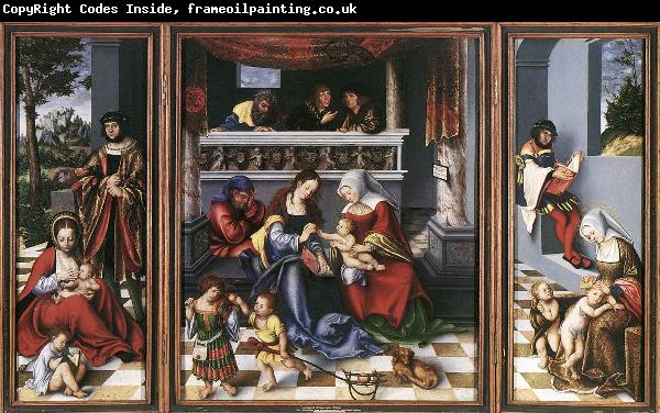 CRANACH, Lucas the Elder Altarpiece of the Holy Family dsf